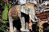 Chiang Mai - Wat Phra That Doi Suthep. Monument to the white elephant that according to legend selected the site of the temple. 